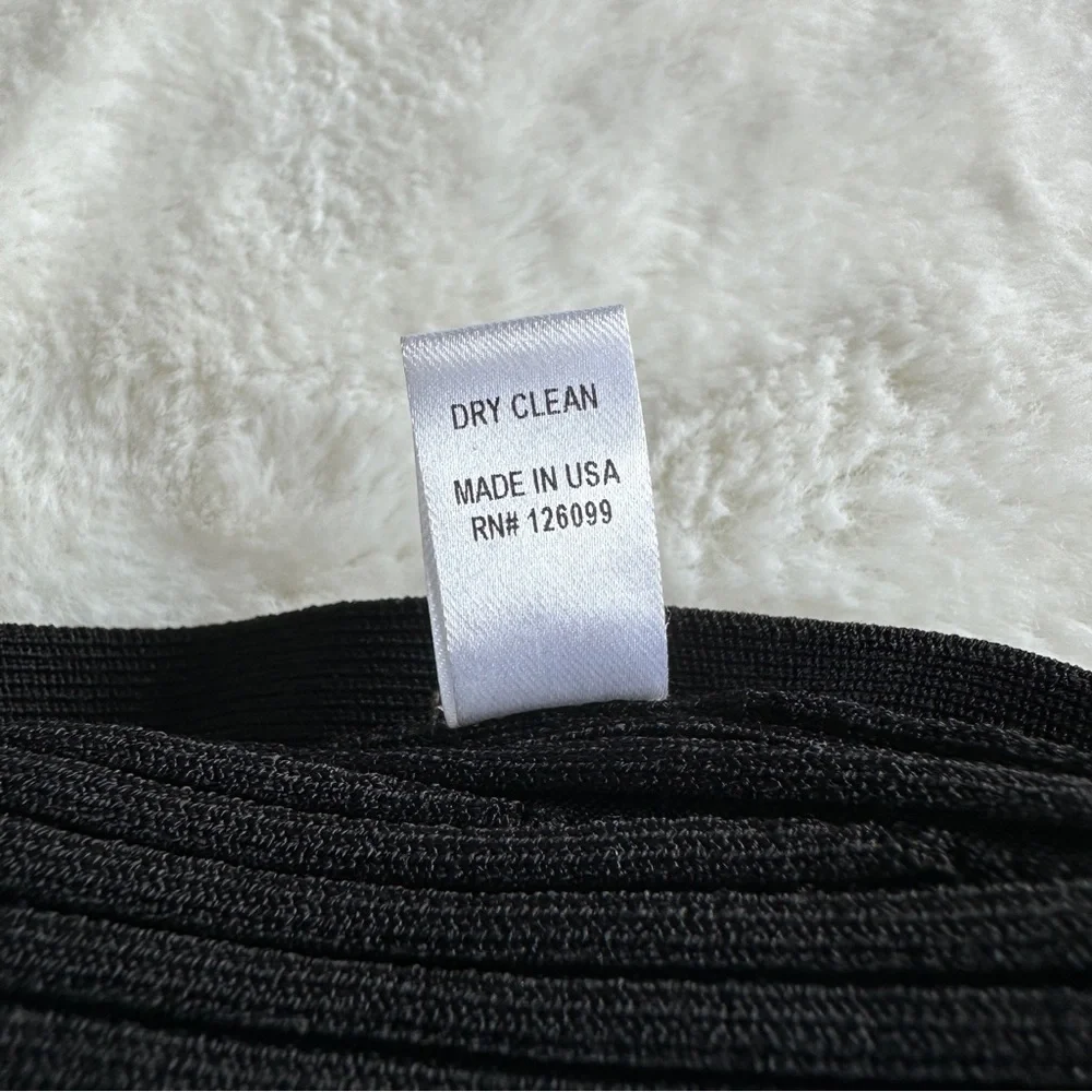 Cushnie Et Ochs Tie Waist Cropped Black Turtleneck Wrap Sweater XS - Picture 11 of 11